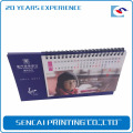 Calendário de mesa relativo à promoção colorido da impressão de papel especial da impressão